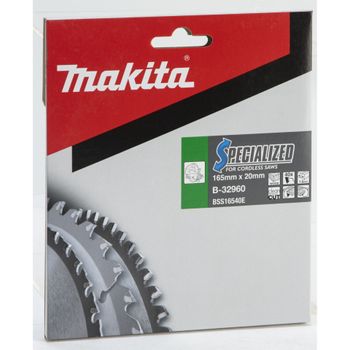 Product image of the product “Makita SPECIALIZED saw blade 165x20x40Z ”