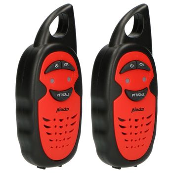 Artikelbild des Artikels “Alecto Walkie Talkie 2er Set für Kinder, 3 km Reichw., Schwarz/Ro “