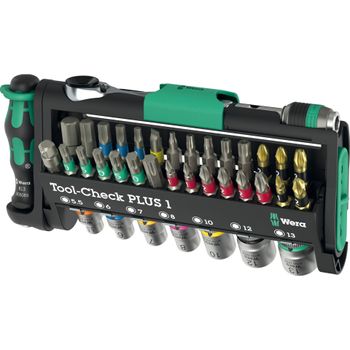 Artikelbild des Artikels “Wera Tool-Check PLUS 1 05049055001 Bit-Set 39teilig Schlitz, Kreuzschlitz Phillips, Kreuzschlitz Pozidriv, Innen-Sechskant “