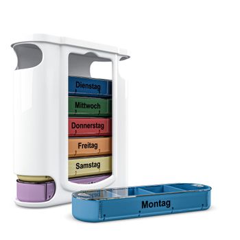 Artikelbild des Artikels “Weinberger Pillenbox-Wochendose coloriert “