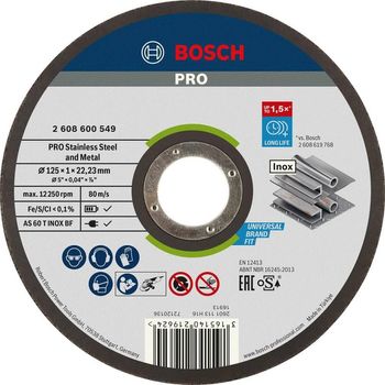 Product image of the product “Bosch 2 608 600 549 angle grinder accessory Cutting disc ”