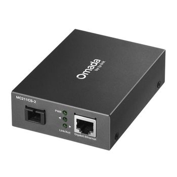 Product image of the product “TP-Link Omada MC211CS-2 network media converter 1000 Mbit/s 1310 nm Single-mode Black ”