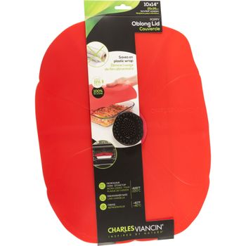 Artikelbild des Artikels “Charles Viancin Poppy 35x25 cm Silikon-Deckel Oblong Rot “
