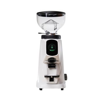 Product image of the product “Fiorenzato AllGround Sense coffee mill Artic white Matt, DARK-T Titan Mahlwerk ”