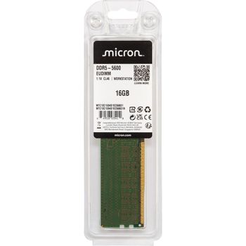 Immagine del prodotto “Micron 16GB DDR5-5600 ECC UDIMM 1Rx8 CL46 ”