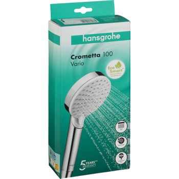 Image du produit “Hansgrohe Handbrause Crometta Vario EcoSmart blanc/chrom ”