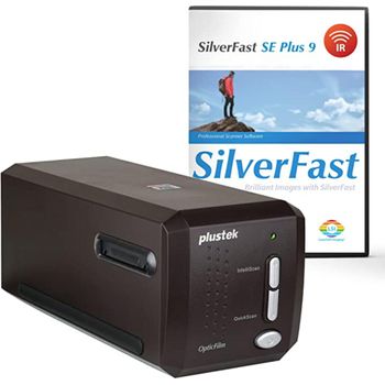Product image of the product “Plustek OpticFilm 8300i SE Filmscanner, Diascanner Staub- and Kratzerentfernung: Software Infrarot-remote control, LED-Beleuchtung ”