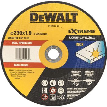 Product image of the product “DeWalt DT43909-QZ Metall-Trennscheibe 230mm ”