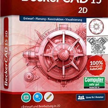 Product image of the product “Markt & Technik 81493 BeckerCAD 15 - 2D full version, 3 licenseen Windows CAD-Software ”