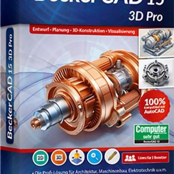 Product image of the product “Markt & Technik 81495 BeckerCAD 15 -3D PRO Jahreslicense, 3 licenseen Windows CAD-Software ”