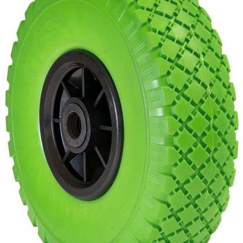 Product image of the product “WAGNER® design yourself Schubkarrenrad Vollgummi RO 8262 green ”