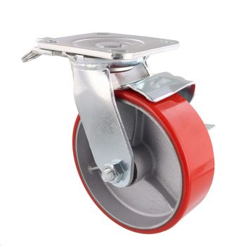 Product image of the product “WAGNER® design yourself Schwerlast-Lenkrolle RO 0115 red ”