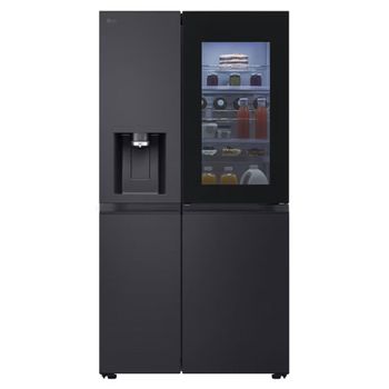 Image du produit “LG InstaView GSXE90EVAD frigo américain Pose libre 628 L Noir ”