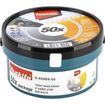 Product image of the product “Makita D-65969-50 125x1,0mm INOX Trennscheibe ”