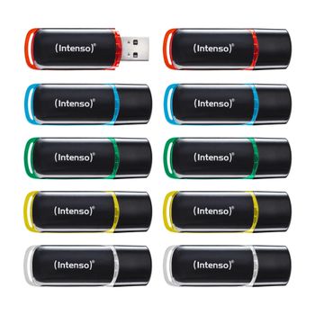 Immagine del prodotto “Intenso 3511561 unità flash USB 8 GB USB tipo A 2.0 Nero, Rosso, Verde, Trasparente, Giallo, Blu ”