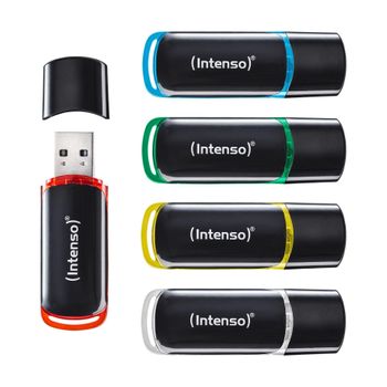 Immagine del prodotto “Intenso 3511585 unità flash USB 32 GB USB tipo A 2.0 Nero, Rosso, Verde, Trasparente, Giallo, Blu ”
