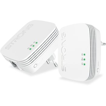Product image of the product “Strong Powerline 600 Duo Mini 600 Mbit/s Ethernet LAN White 2 pc(s) ”