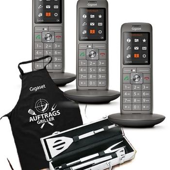Artikelbild des Artikels “3x Gigaset Mobilteil CL660HX + Grill Set (ohne Schürze) “
