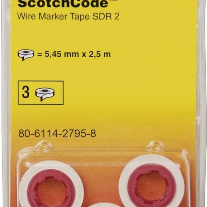 3M ScotchCode Kabelmarkierer Nachfüllrollen – Ziffer 8, 3er Pack, Für Dauerhafte Kennzeichnung