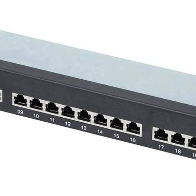 Sotel | Renkforce 24 Port réseau-Patchpanel 483mm (19\ ) CAT 6a 1 HE ...