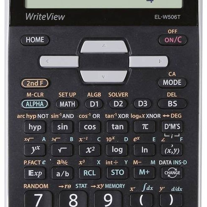 Sharp EL-W535TGBBL Scientific Calculator - WriteView 4-Line Display, Black & Blue