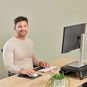 Product image 4 of the product “Fellowes Keyboard Wrist Rest Breyta Compact Keyboard Wrist Support with Antibacterial Protection Ergonomic Wrist Support Black ”