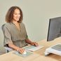 Product image 4 of the product “Fellowes Keyboard Wrist Rest Breyta Compact Keyboard Wrist Support with Antibacterial Protection Ergonomic Wrist Support Sage ”